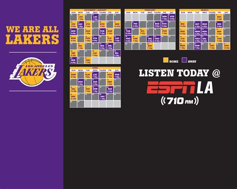 lakers tv schedule today